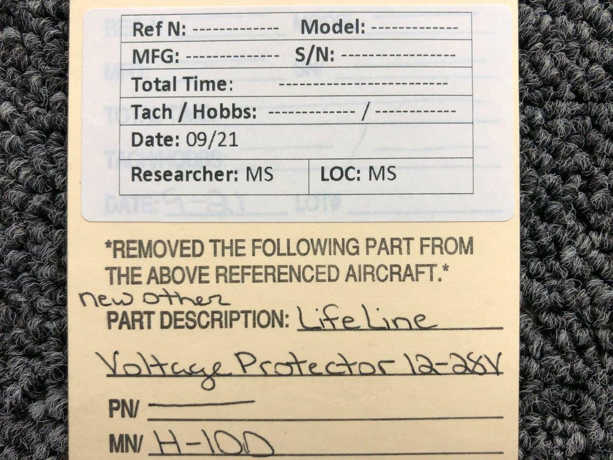 Life Line H-100 Life Line Voltage Protector Volts 12-28 NEW OLD STOCK SA