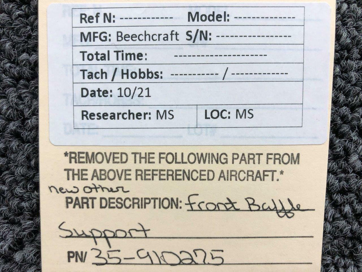 Beechcraft 35-910275 Beechcraft Front Baffle Support NEW OLD STOCK SA