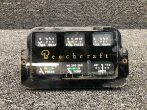 6406363 Beechcraft 23 Engine Gauge Cluster Assembly (Volts: 12)