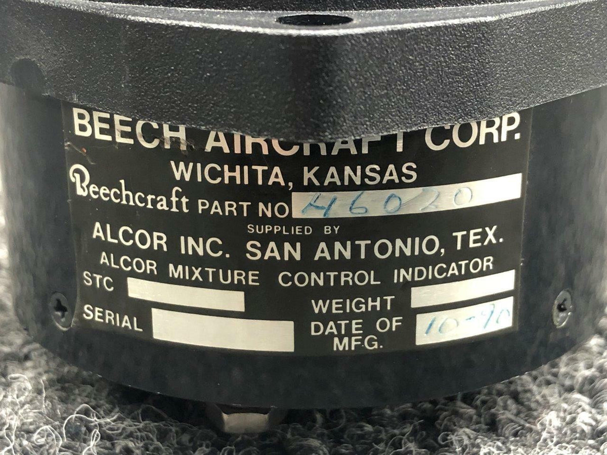 ALCOR 46020 Beechcraft 58P Alcor Mixture Control Indicator Volts 28 CORE