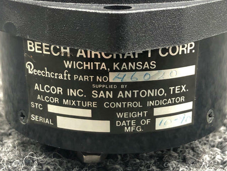 ALCOR 46020 Beechcraft 58P Alcor Mixture Control Indicator Volts 28 CORE