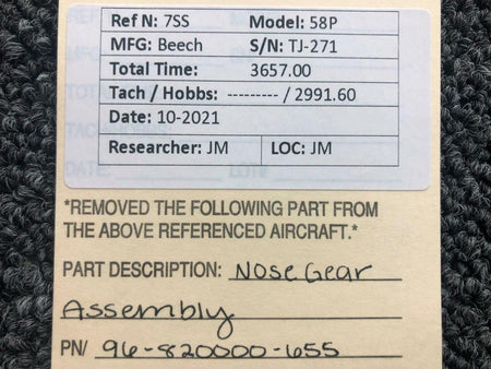 Beechcraft 96-820000-655 Beechcraft 58P Nose Gear Assembly
