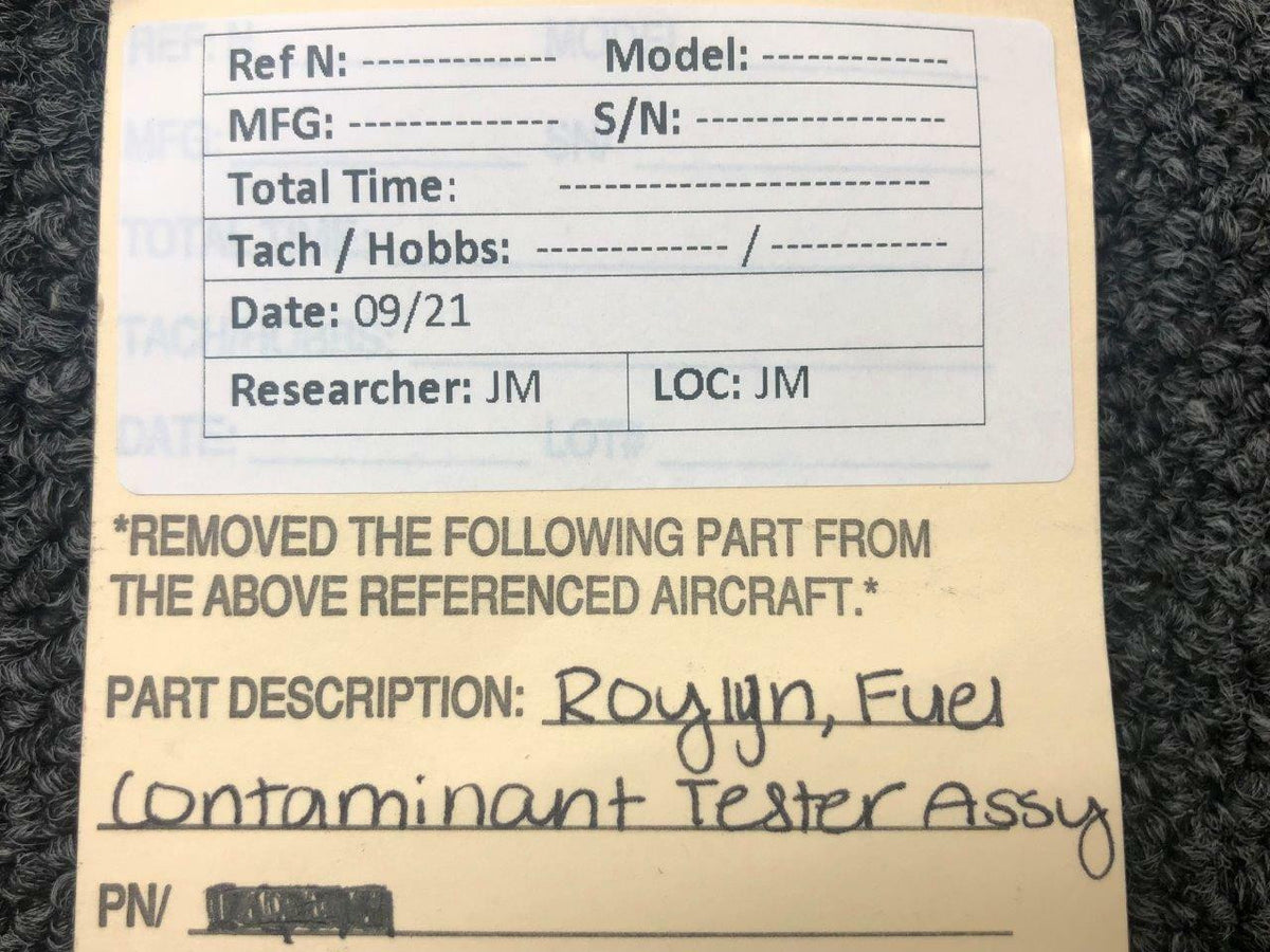 Roylyn Fuel Contaminant Tester Assembly (SA) BAS Part Sales | Airplane Parts