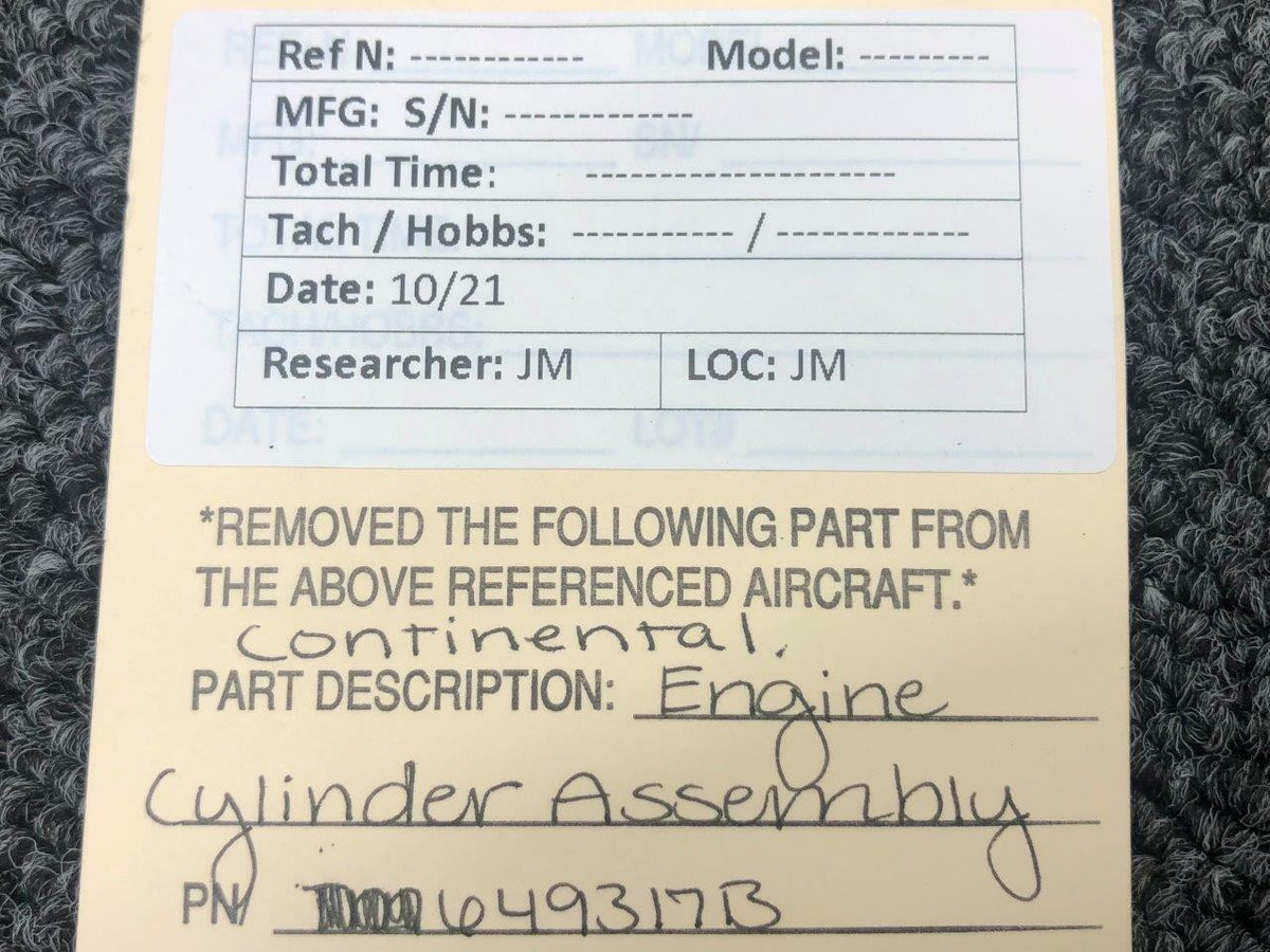 649317B Continental Engine Cylinder Assembly SA