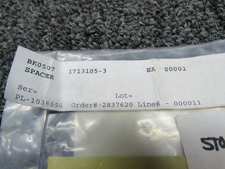 1713105-3 Cessna Spacer (NEW OLD STOCK) (SA) BAS Part Sales | Airplane Parts