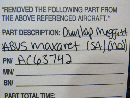Dunlop AC63742 Dunlop Meggitt ABVS Maxaret NEW OLD STOCK SA