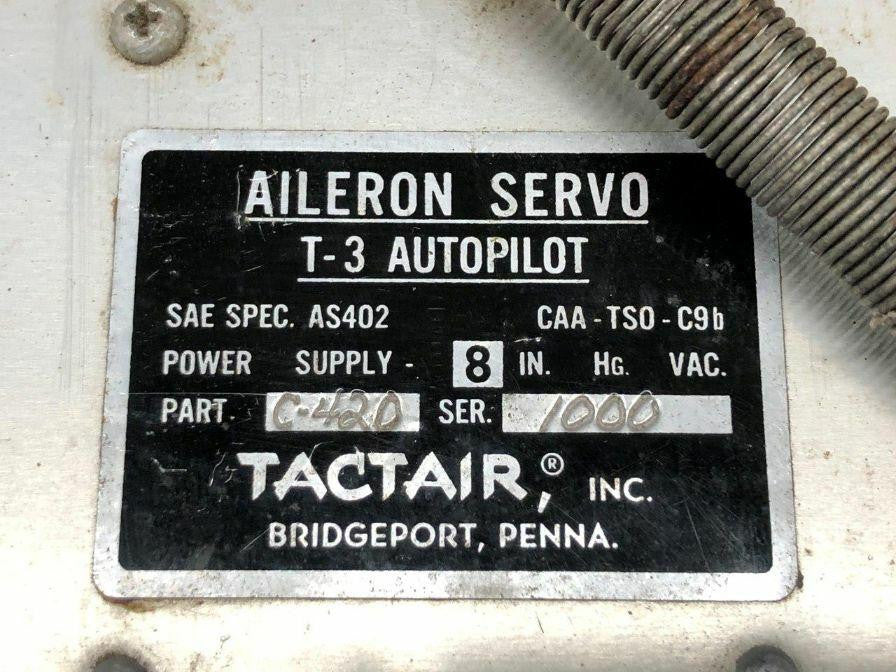 Tactair C-420 M/N AS402 Tactair Inc Aileron Autopilot Servo SA
