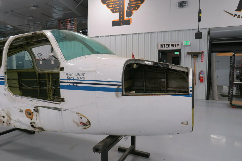 Beech 95-B55 Fuselage Assy w/ Airworthiness, BOS, Data Tag and Log Books BAS Part Sales | Airplane Parts