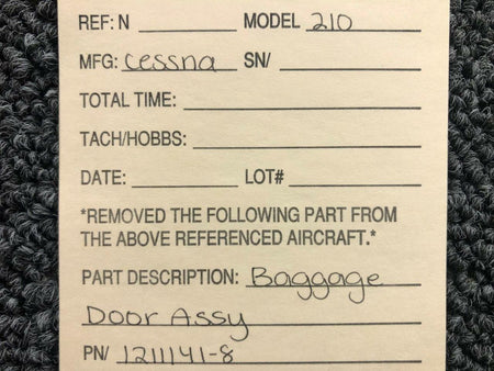 Cessna 1211141-8 Cessna 210 Baggage Door Assembly