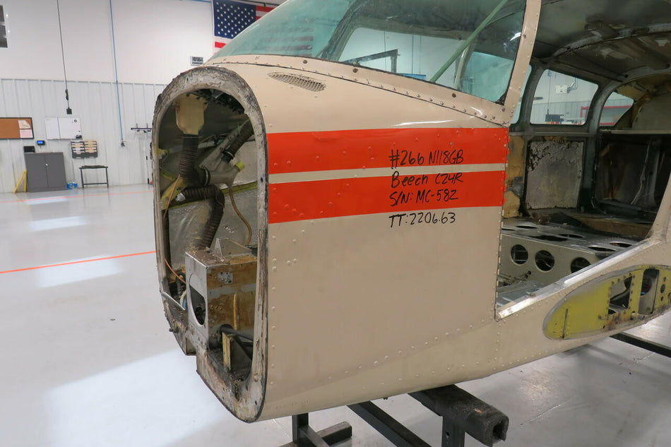 Beech Beechcraft C24R Fuselage Assy W/ Airworthiness, BOS, Data Tag and Log Books