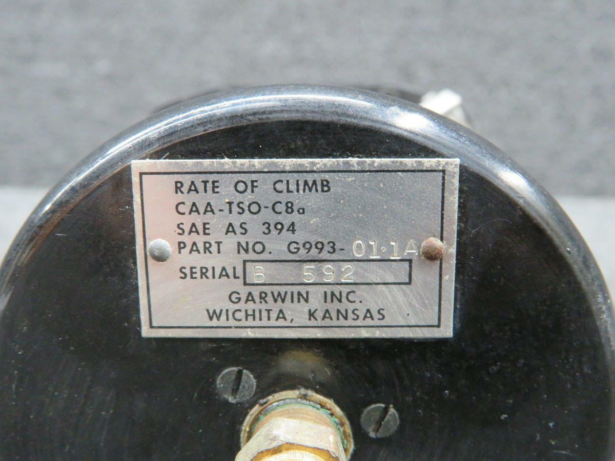 GARWIN G993-01-1A Mooney M20C Garwin Rate of Climb Indicator