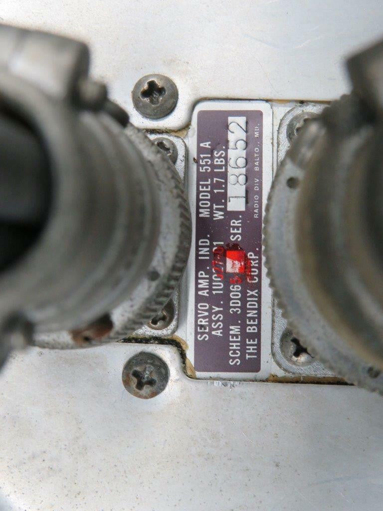 Bendix 1U027-01 M/N 551A Mooney M20C Bendix Servo Amp Indicator Volts 14