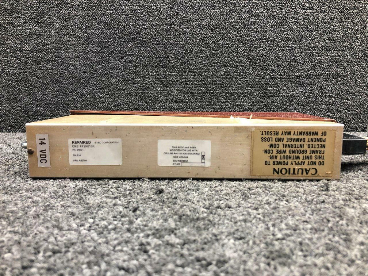 S-Tec 0109-1 Beechcraft V35B S-Tec Autopilot Roll Computer W/ Tray Volts 14
