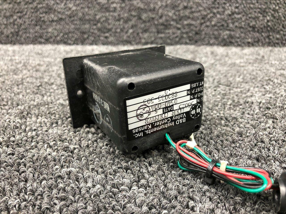 BD Instruments 0540-004 ALT 880035-503 BandD Inst Hour Counter Gauge 14V, 464.20 Hrs