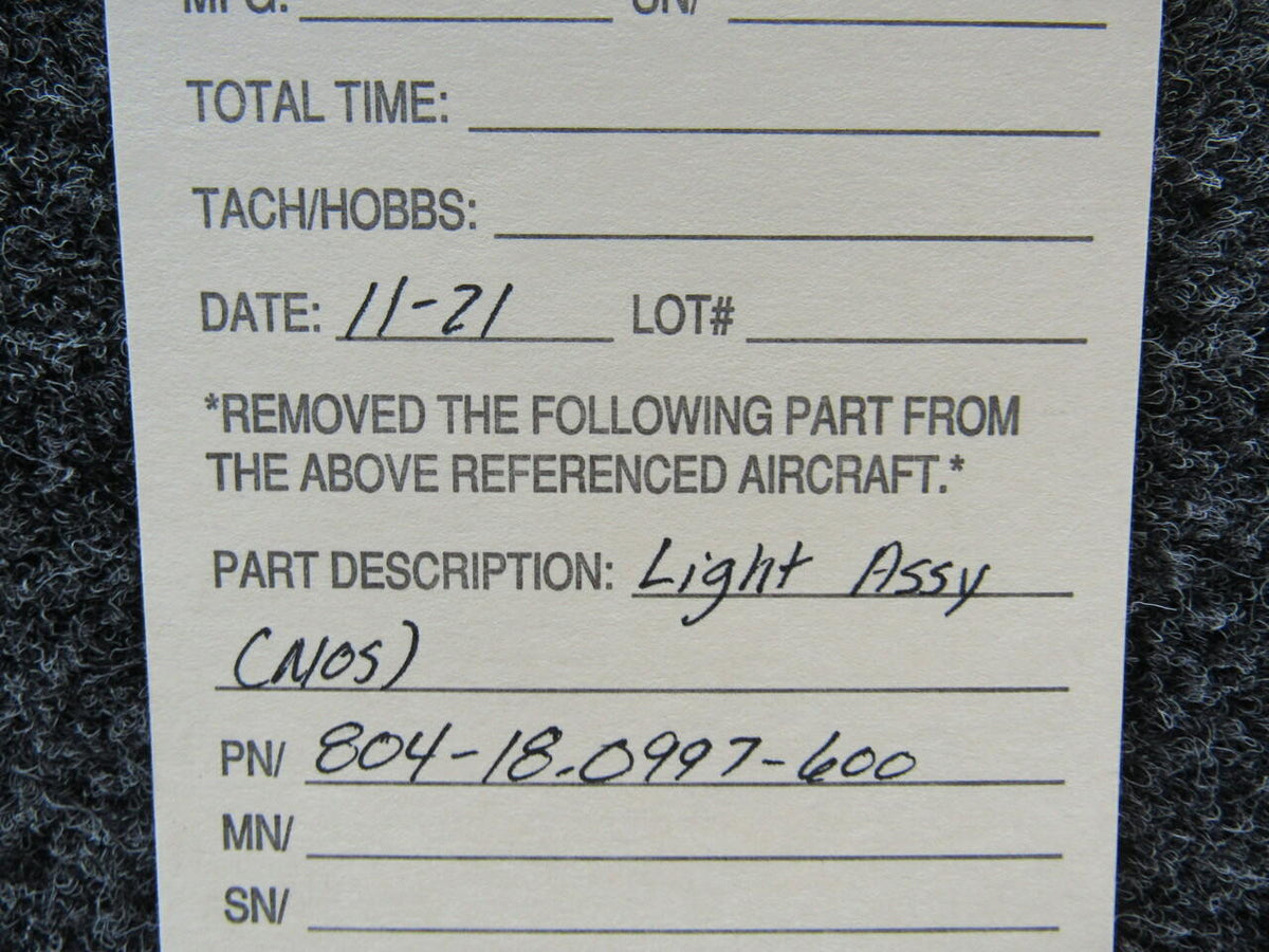 Does Not Apply 804-18.0997-600 Light Assembly NEW OLD STOCK SA