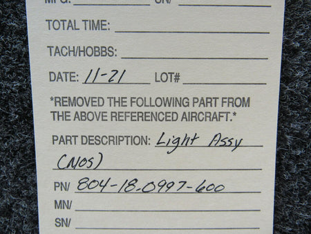 Does Not Apply 804-18.0997-600 Light Assembly NEW OLD STOCK SA