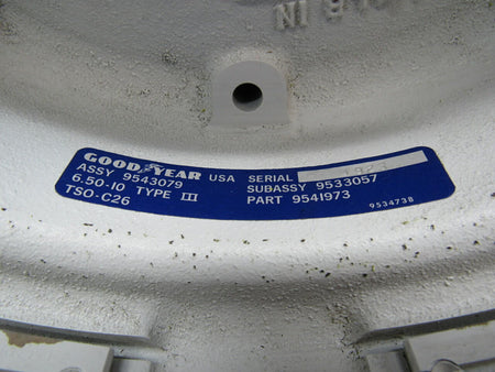 Goodyear 9541973 USE 9533057 Goodyear 6.50-10 Wheel Half Assembly SA