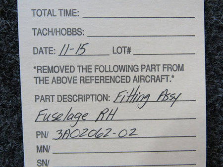 3A02062-02 Fitting Assembly Fuselage RH SA