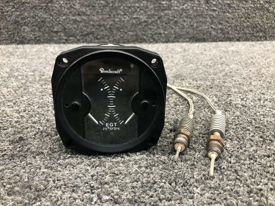 ALCOR 45981 Beech 95-B55 Alcor Exhaust Gas Temperature Gauge Lighted W/ Probes 24V