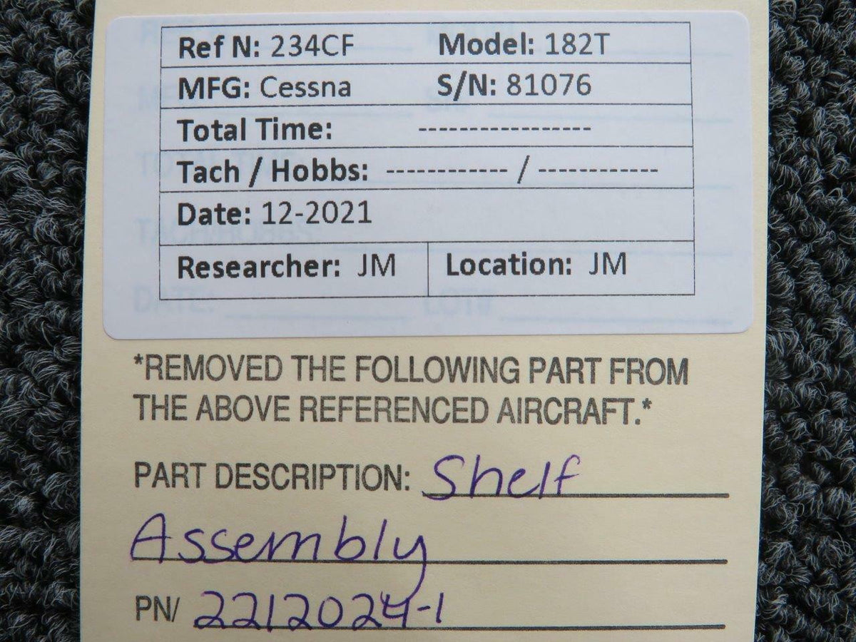 Cessna 2212024-1 Cessna 182T Shelf Assembly
