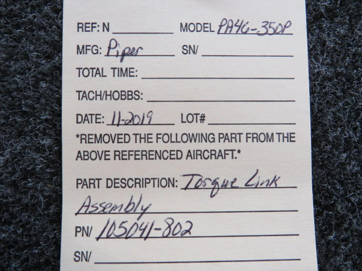 Piper 105041-802 Piper PA46-350P Torque Link Assembly