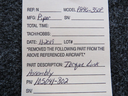 Piper 105041-802 Piper PA46-350P Torque Link Assembly