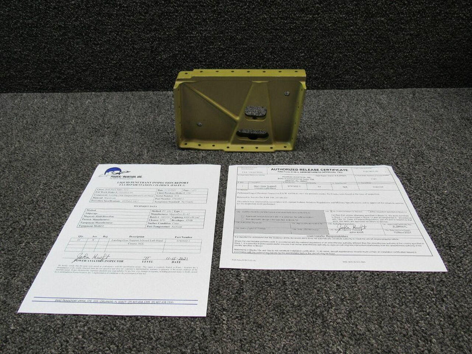Cessna 0741602-1 Cessna 182L Landing Gear Support LH Inboard W/ 8130 and Magnaflux