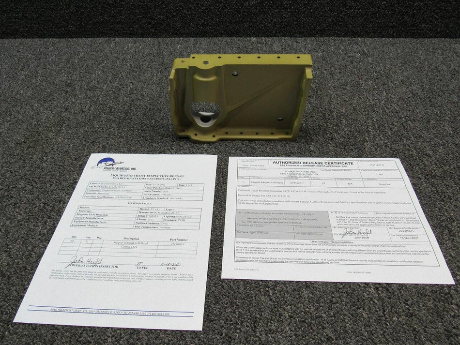 Cessna 0741626-1 Cessna 182T Main Gear Support LH Inboard W/ 8130 and Magnaflux