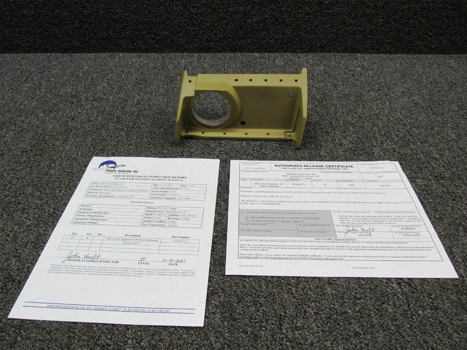 Cessna 0741627-1 Cessna 182T Main Gear Support LH Outboard W/ 8130 and Magnaflux