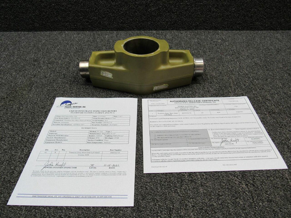 Cessna 2641012-15 Cessna 208B Trunnion Assembly Main Gear LH W/ 8130 and Magnaflux
