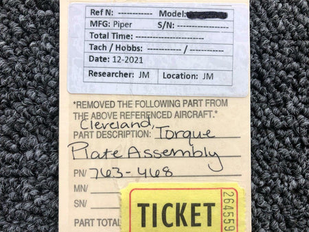 Cleveland 763-468 Piper PA32-300 Cleveland Torque Plate Assembly