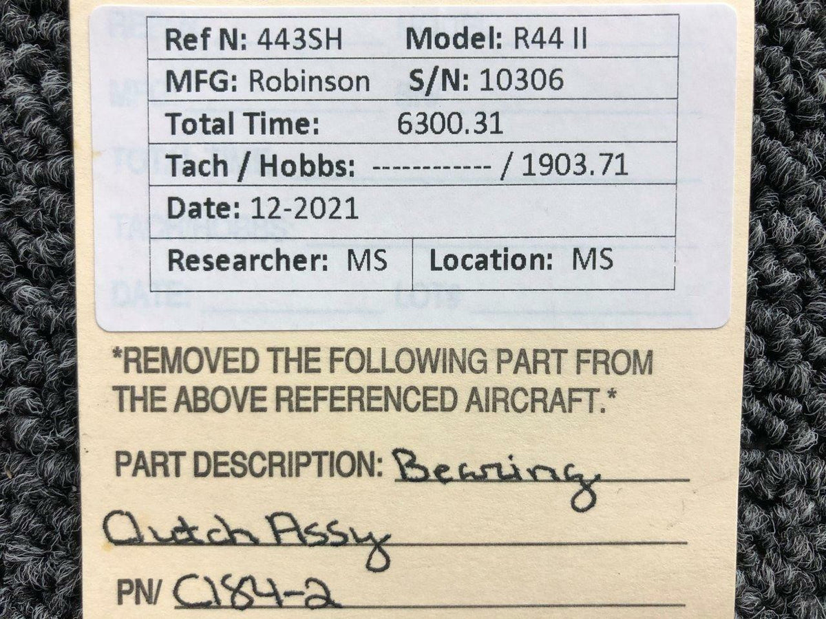 Robinson CI184-2 Robinson R44II Bearing Clutch Assembly