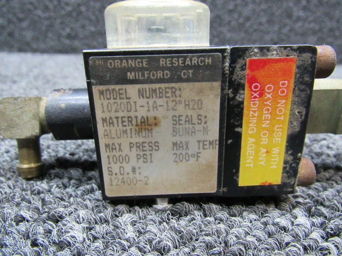 Orange Research 1020DI-1A-12H2O Orange Research Oxygen Differential Pressure Indicator