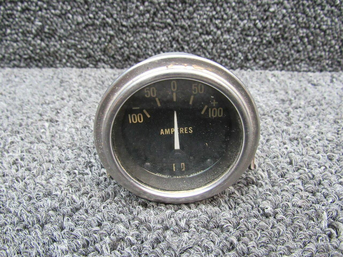 82313 Stewart Warner Ammeter Indicator 0-100 Amps BAS Part Sales | Airplane Parts