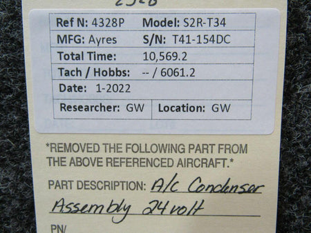 Ayres S2R-T34 Air Conditioner Condenser Assembly Volts 24