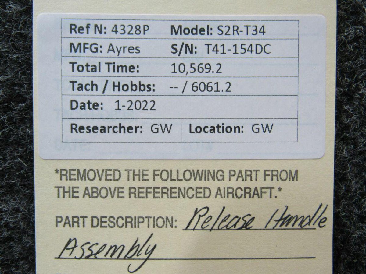 Ayres S2R-T34 Release Handle Assembly