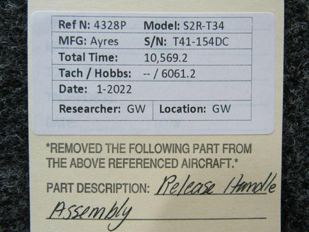 Ayres S2R-T34 Release Handle Assembly
