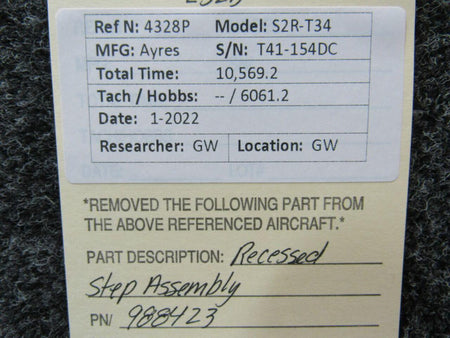 988423 Ayres S2R-T34 Recessed Step Assembly BAS Part Sales | Airplane Parts
