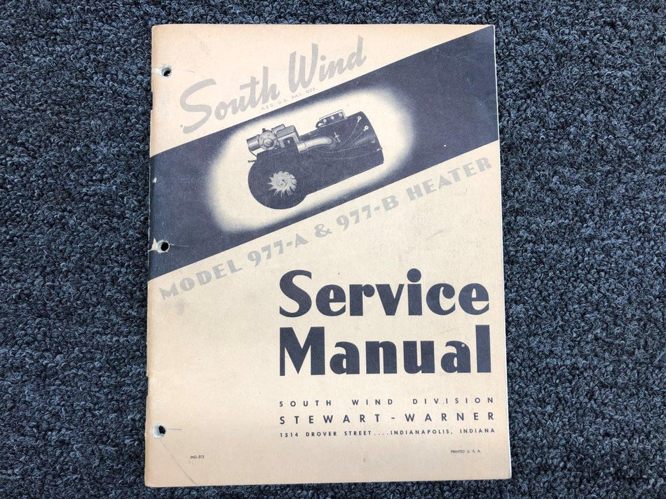 IND-513 South Wind / Warner 977-A & 977-B Heater Service Manual