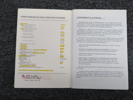 Cessna 310 Owners Manual BAS Part Sales | Airplane Parts