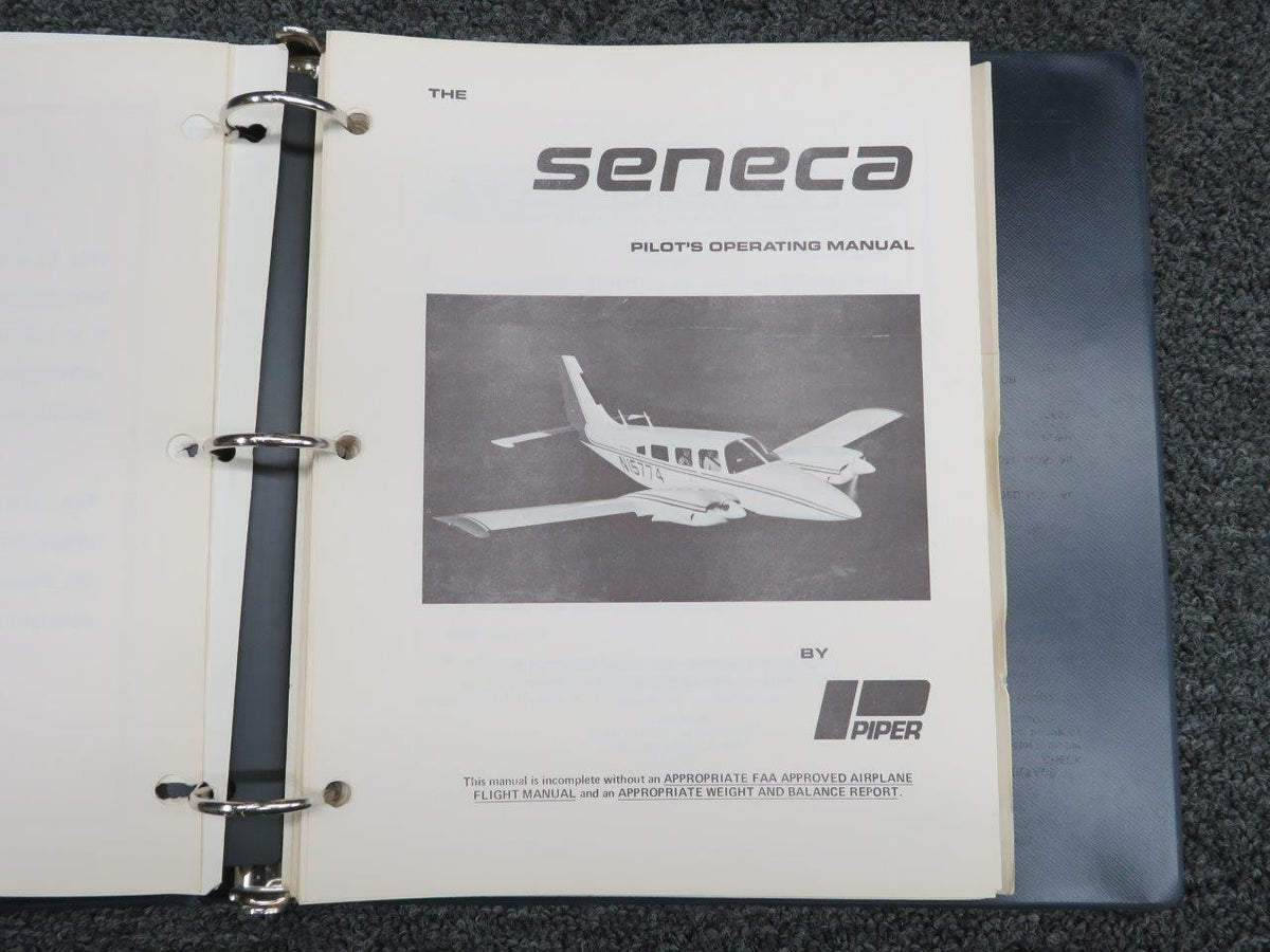 Piper 1973 Piper Seneca Informational Manual