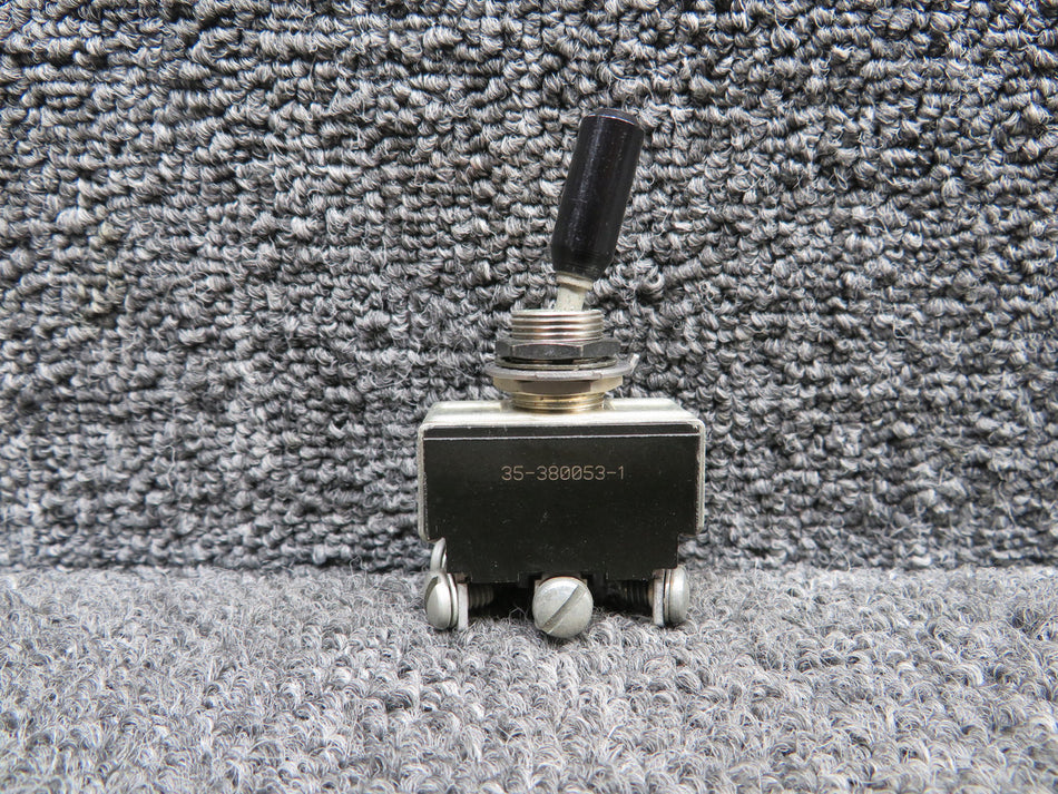512TS1203-3 (Alt: 35-380053-1) Micro Switch Toggle Switch Assembly (15A) (Black)