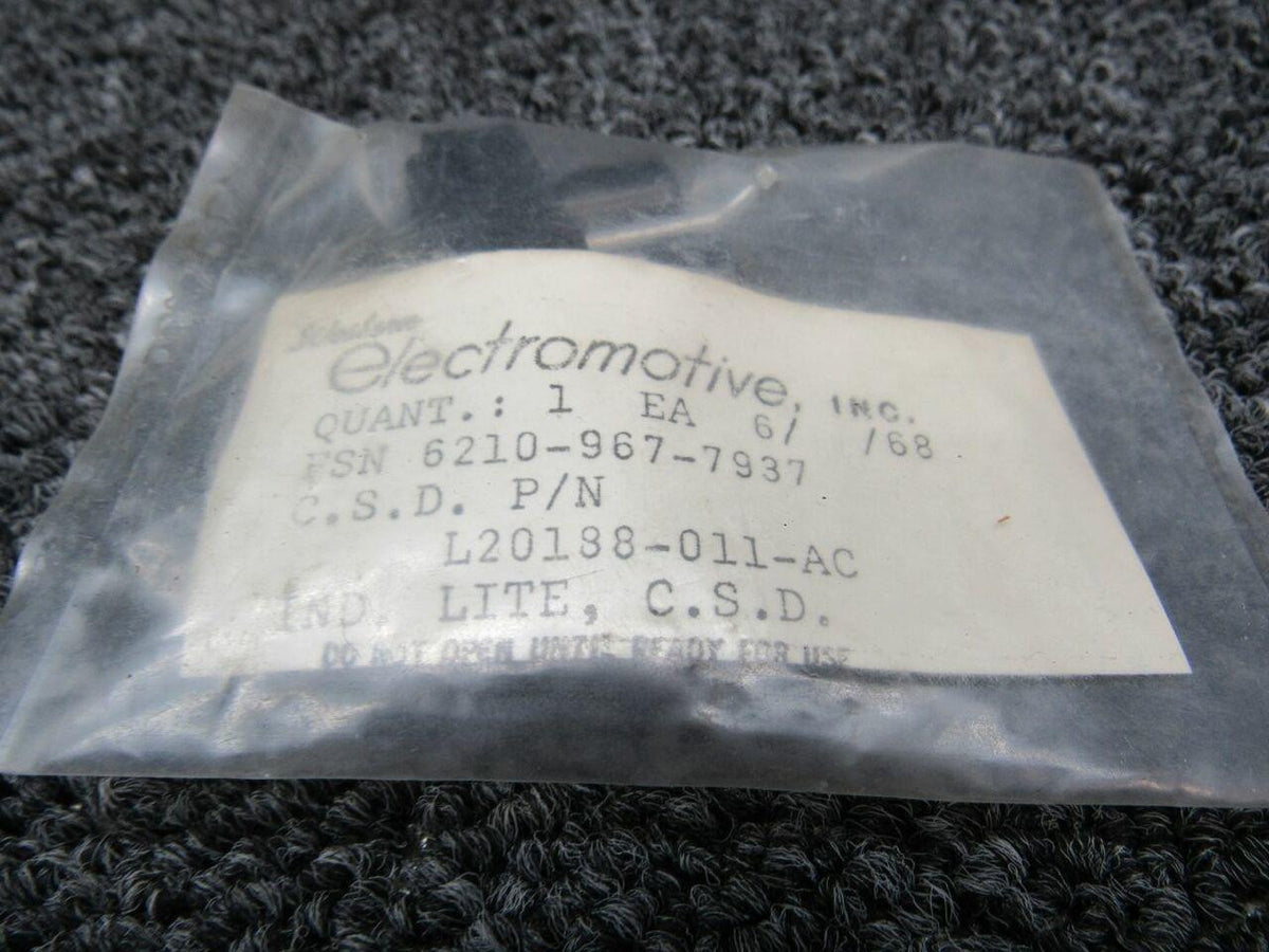 Electromotive L20138-011-AC Electromotive CSD Indicator Light NEW OLD STOCK SA