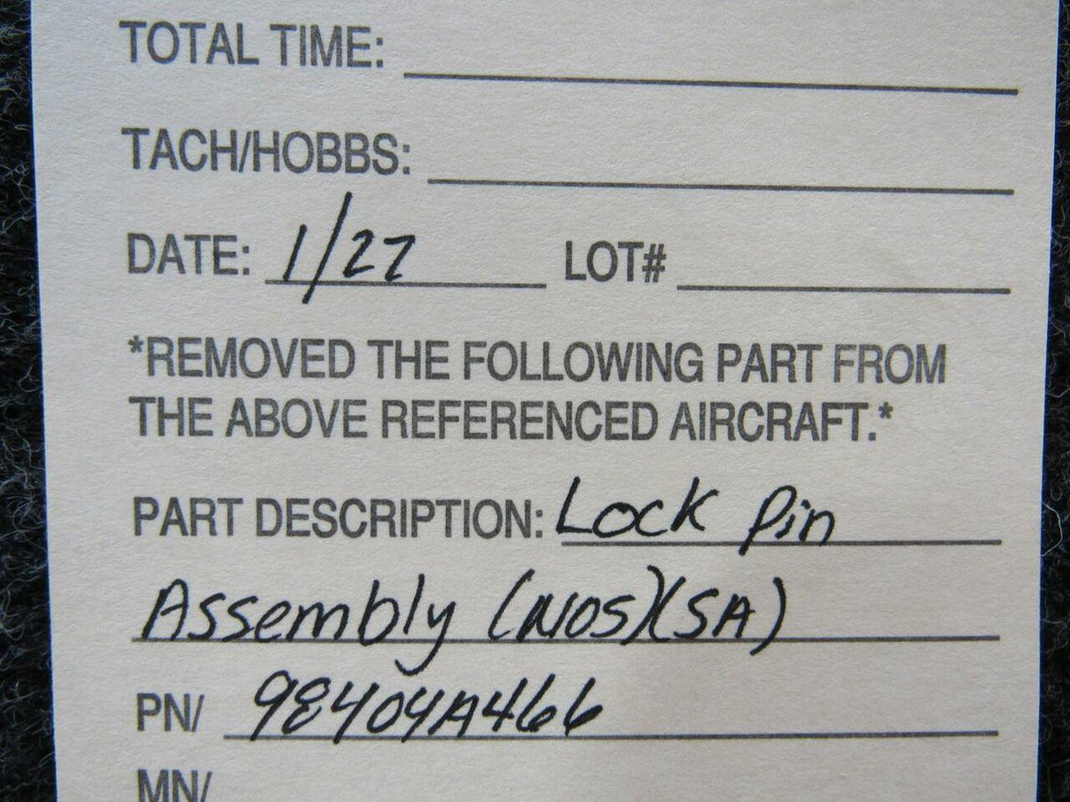 Does Not Apply 98404A466 Lock Pin Assembly NEW OLD STOCK SA