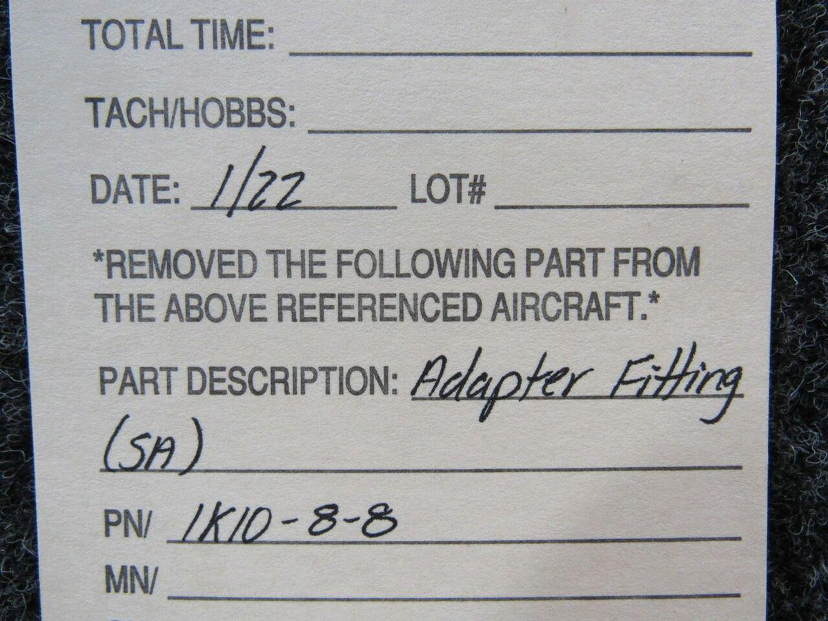 Does Not Apply 1K10-8-8 Adapter Fitting SA