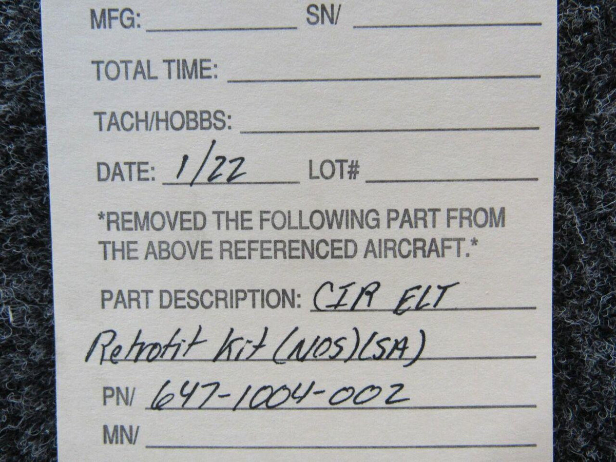 CIR 647-1004-002 CIR ELT Retrofit Kit NEW OLD STOCK SA