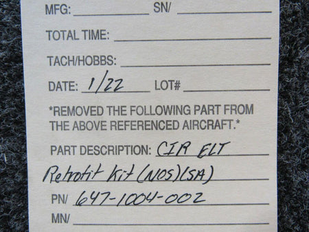 CIR 647-1004-002 CIR ELT Retrofit Kit NEW OLD STOCK SA