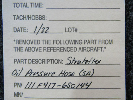 Stratoflex 111F417-6S0144 Stratoflex Oil Pressure Hose Assembly SA