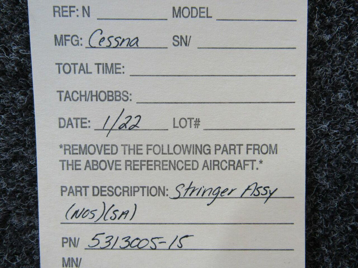Cessna 5313005-15 Cessna Stringer Assembly NEW OLD STOCK SA