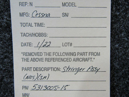 Cessna 5313005-15 Cessna Stringer Assembly NEW OLD STOCK SA